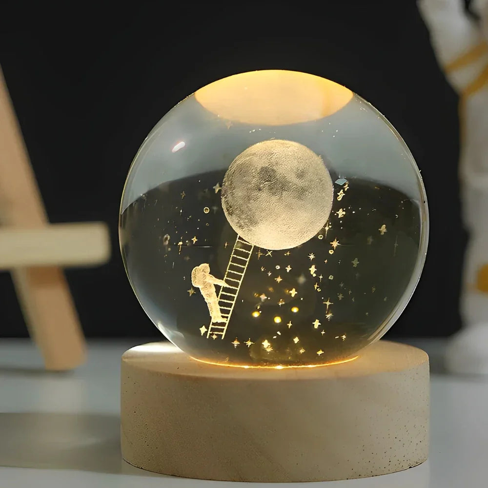 Sparkling Glass Crystal Orb