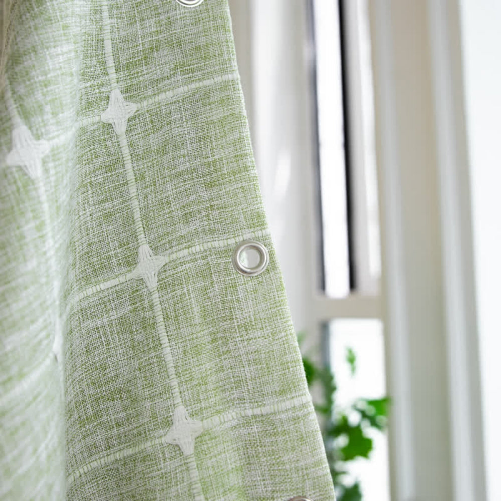 Colorful Stripe Shower Curtain with Tassels Waterproof Bath Decor