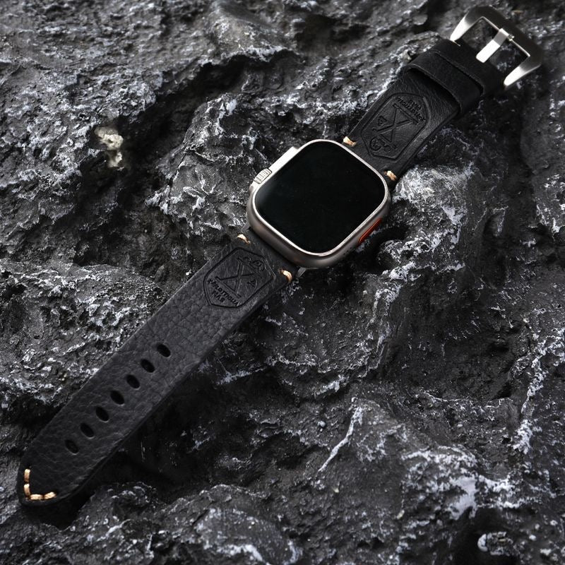 Genuine Brown Leather Apple Watch Strap