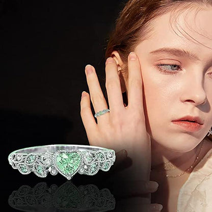 Trendy Heart Shaped Diamond Engagement Ring