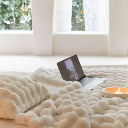 Soft Faux Fur Wearable Blanket Wrap