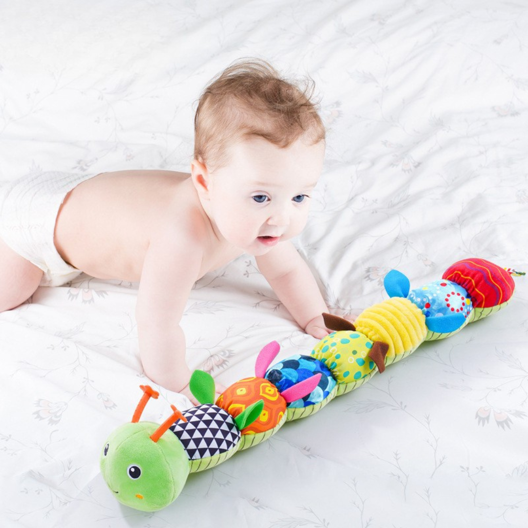 Colorful Plush Musical Caterpillar Toy