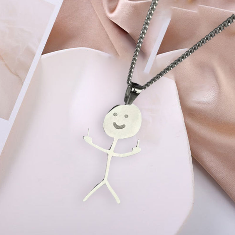 Trendy Funny Pendant Necklace