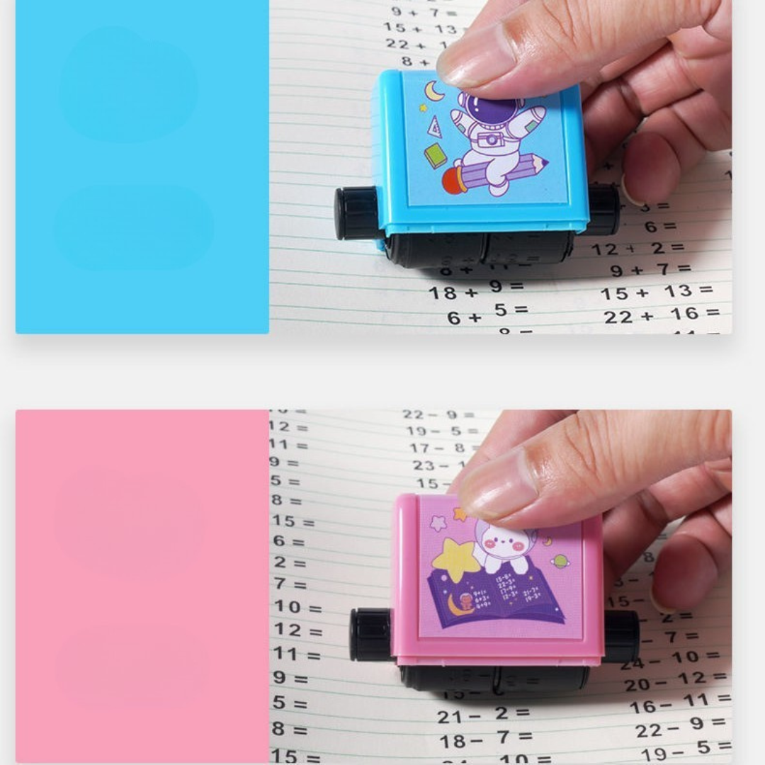 Fun Math Educational Stamp Roller