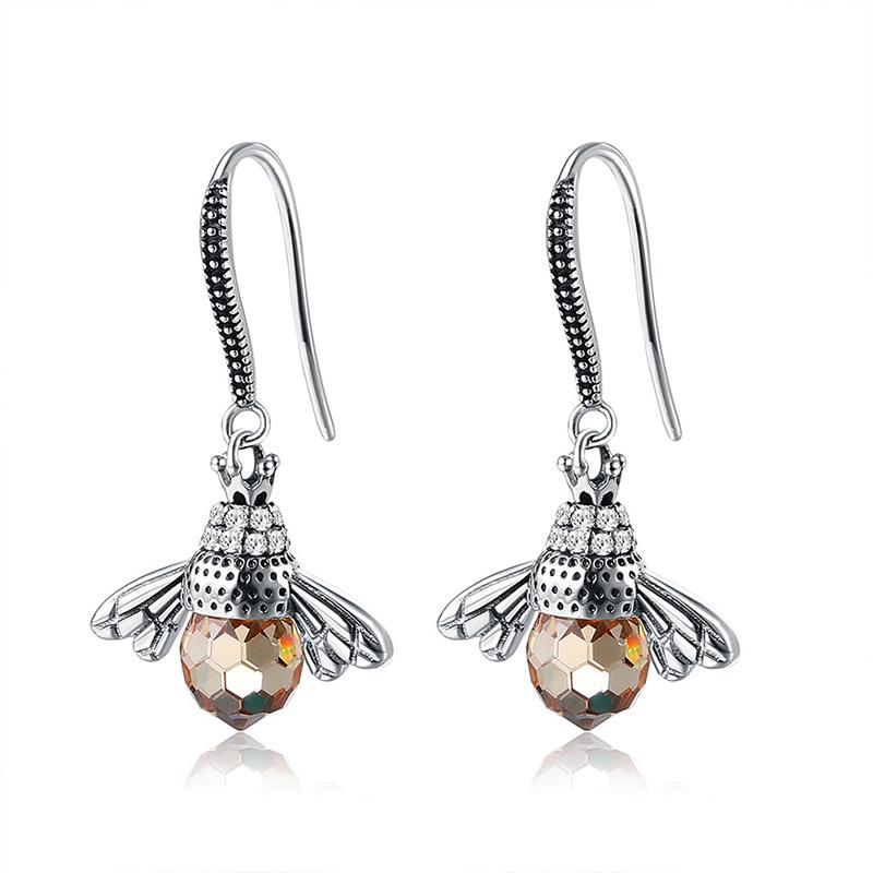 Colorful Honey Bee Drop Earrings