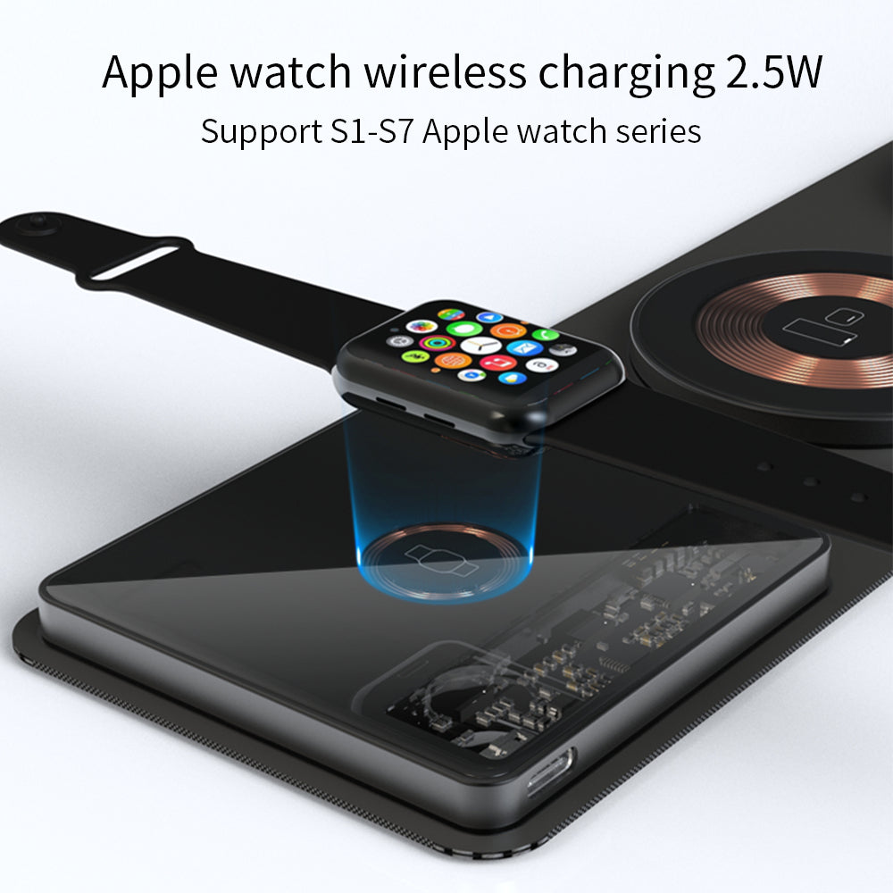 Compact Fast Wireless Phone Charging Pad