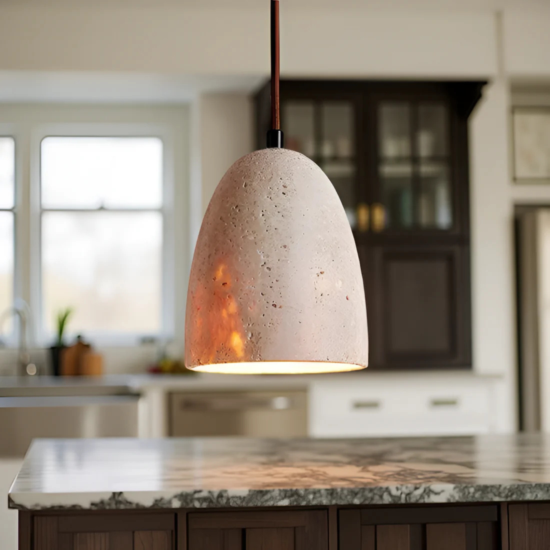 Vintage Stone Hanging Light