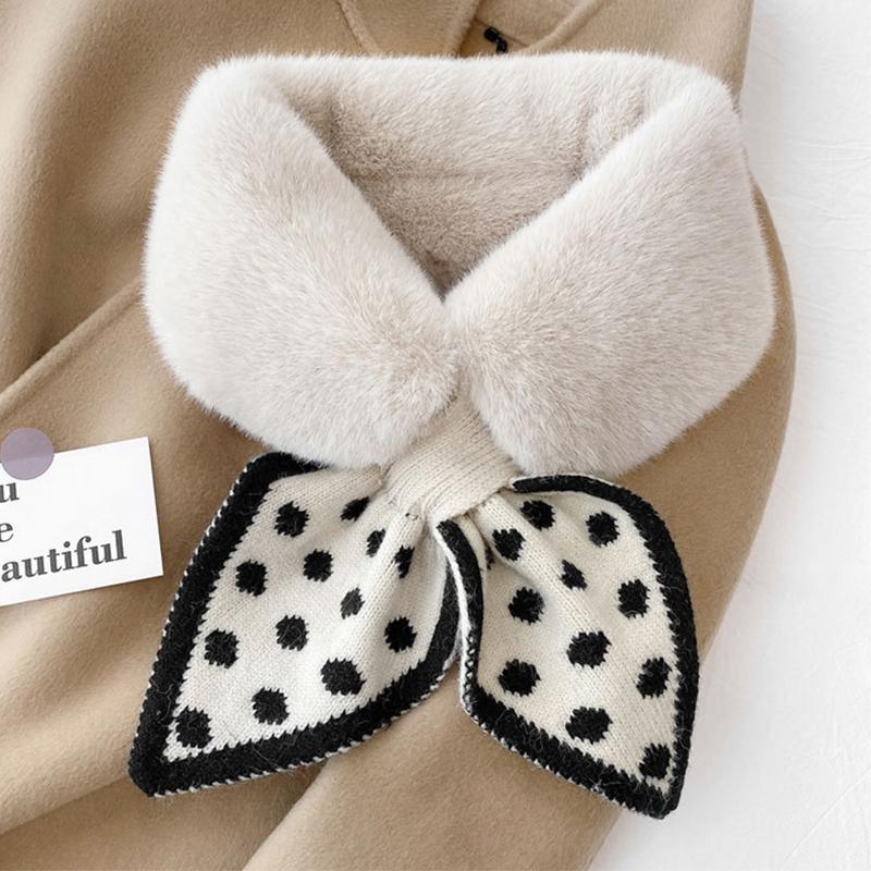 Soft Thick Faux Fur Winter Scarf - Fesara