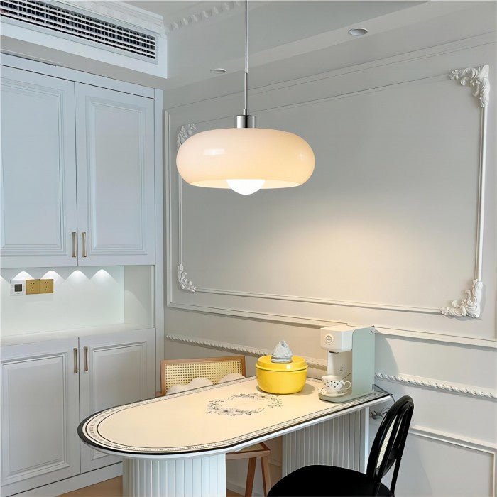 Vintage Glass Hanging Lamp Retro Nordic Style