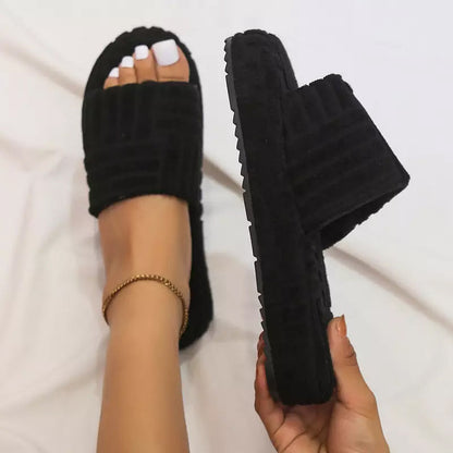 Plush Fuzzy Slippers for Home