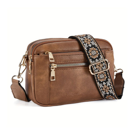 Versatile Ladies Crossbody Bag with Adjustable Strap - Fesara