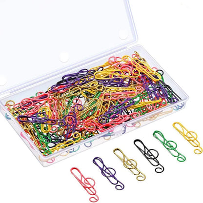 Colorful Metal Music Note Paper Clips