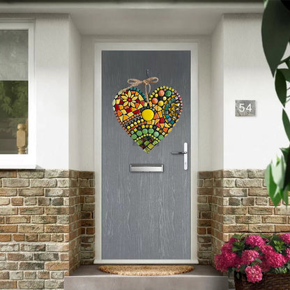 Vibrant Love-Shaped Outdoor Decor
