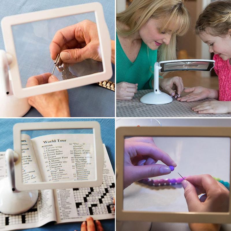 Portable LED Desktop Magnifying Glass