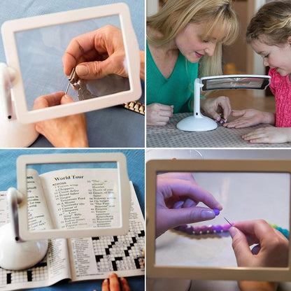 Portable LED Desktop Magnifying Glass