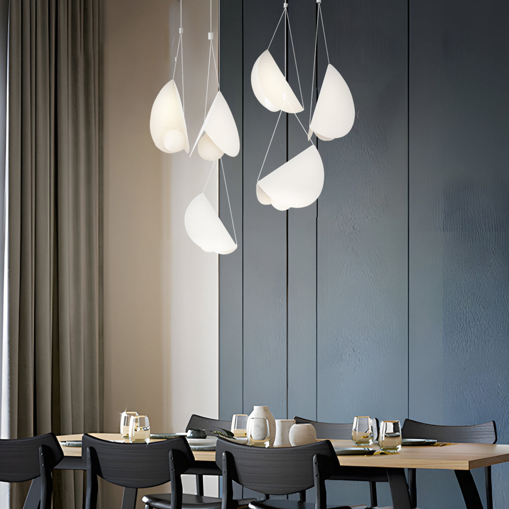 Elegant Modern White Drop Pendant Light