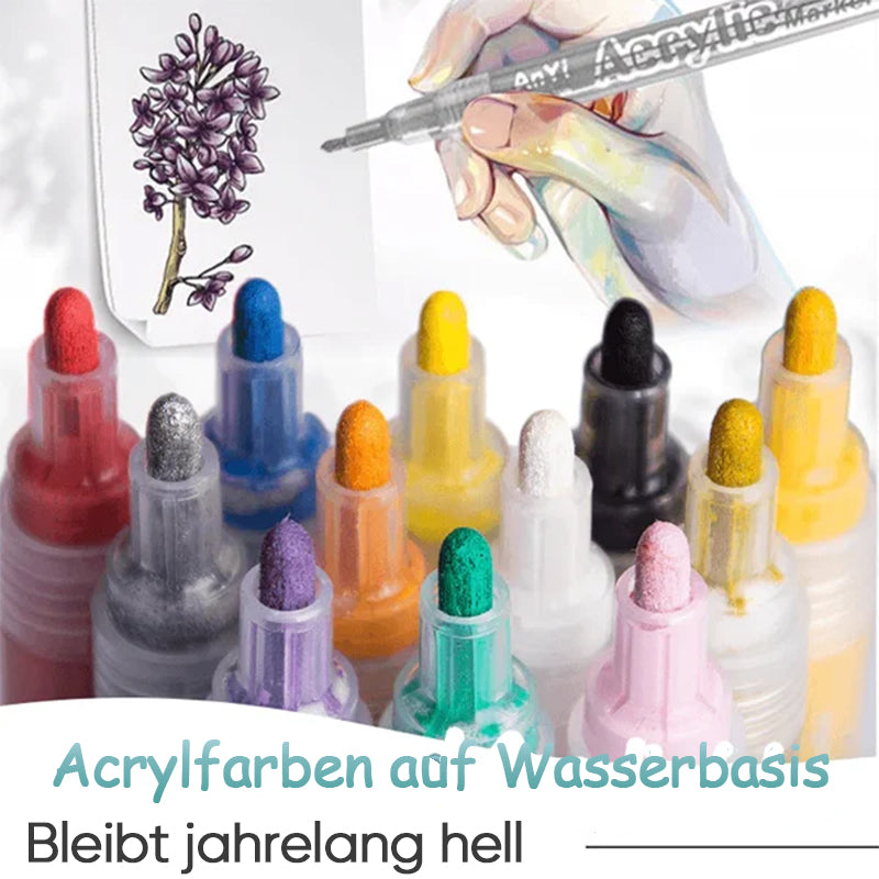 Vibrant Acrylic Paint Art Markers