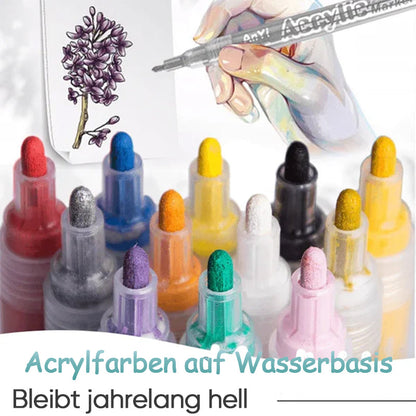Vibrant Acrylic Paint Art Markers