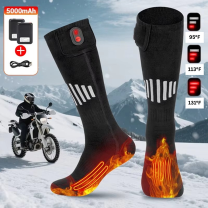 Warm Rechargeable USB Heated Socks for Cold Feet