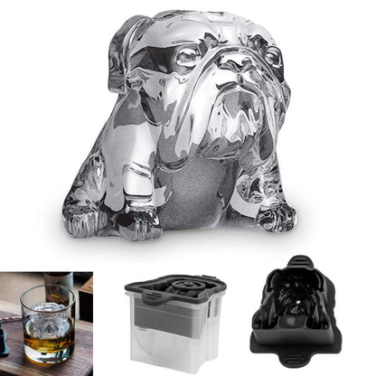 Fun Bulldog Silicone Ice Cube Tray