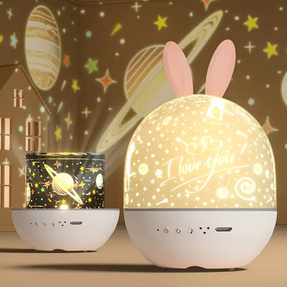 Fesara | Colorful Bunny Night Light Projector
