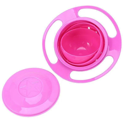 Easy Spill Proof Rotating Food Bowl