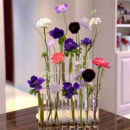 Beautiful Floral Glass Vase Set