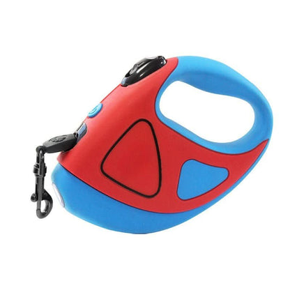 Glowing Retractable Dog Leash with Reflectors