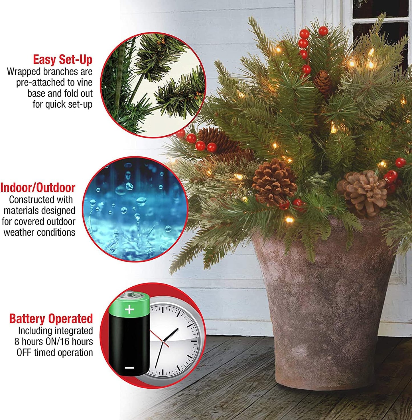 Fesara EverGlow - Long Lasting Realistic Christmas Lights