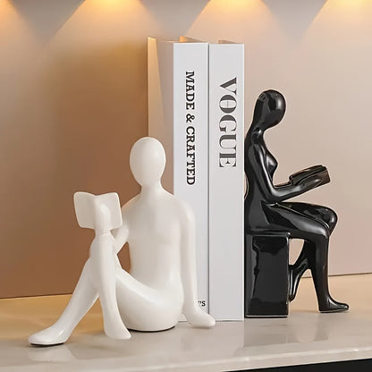 Stylish Ceramic Book Ends for Modern Home Decor