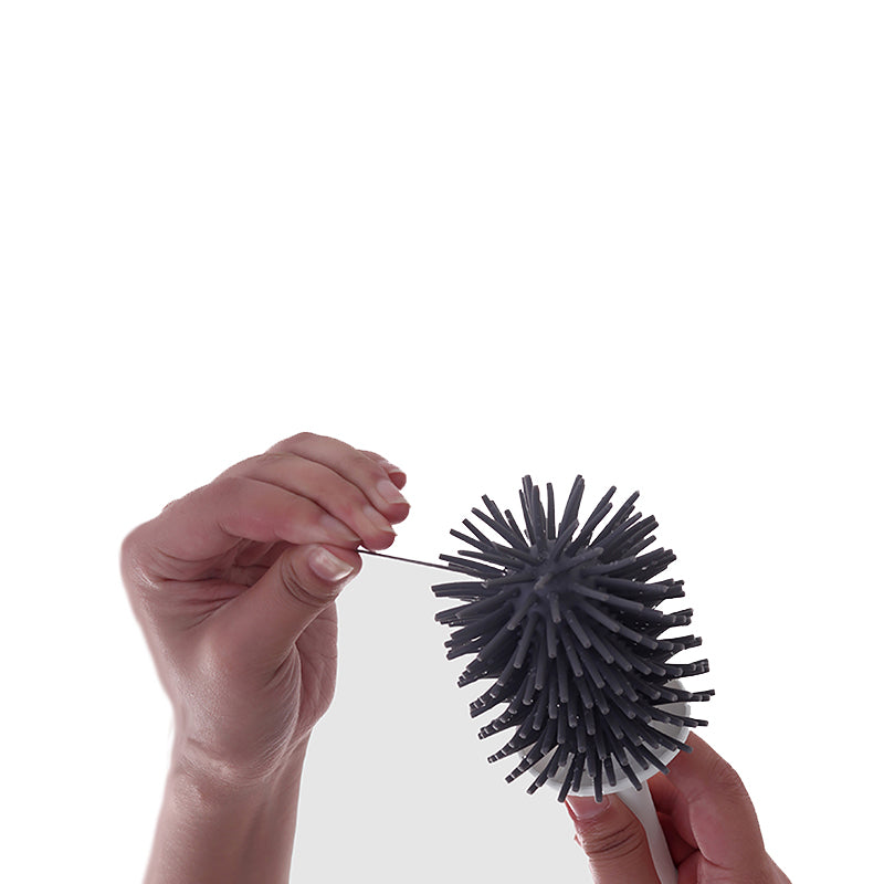 Soft Grip Toilet Brush with Storage Holder