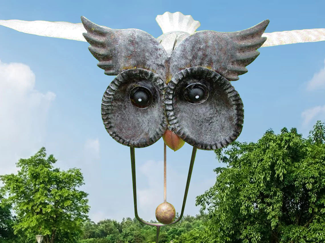 Elegant Metal Garden Windmill Sculpture – Movable Wings, Sturdy Weather-Resistant Garden Art for Outdoor Decoration-3