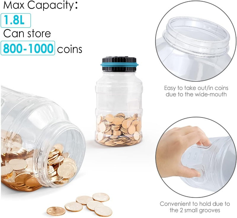 Electronic Coin Counter Money Jar