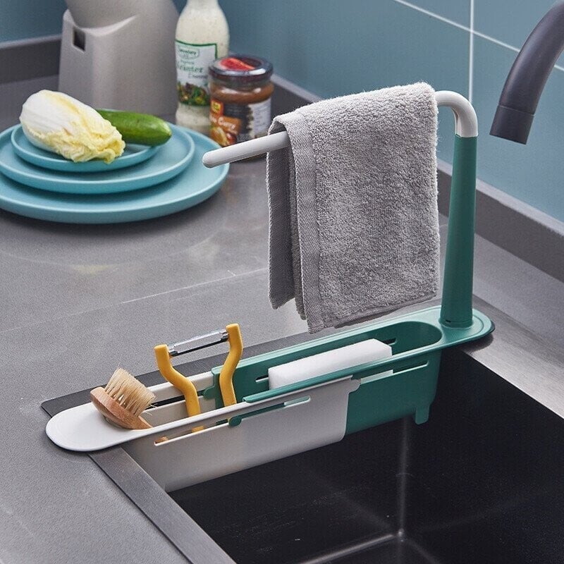 Organized Kitchen Storage Rack System