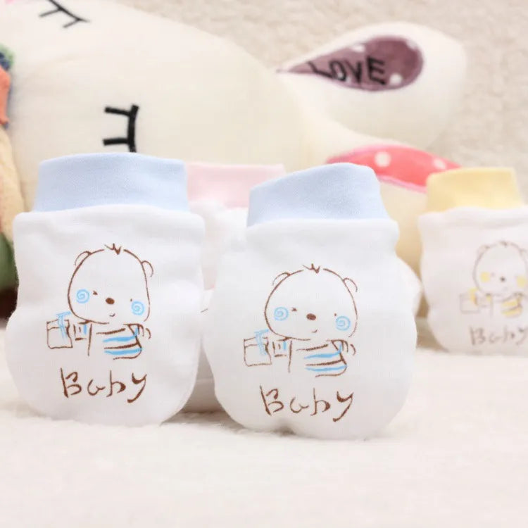 Cozy Baby Cotton Mitts - Gentle Protective Hand Covers