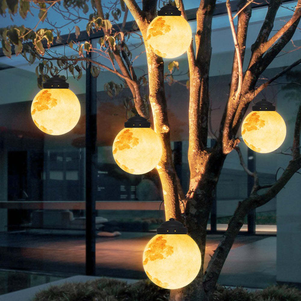 Solar Garden Lamp - Modern Solar-Powered LED Outdoor Lights in Gold Metal-5