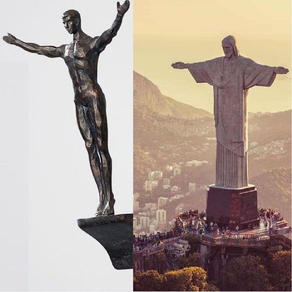 Metal Climber Figurine Decoration
