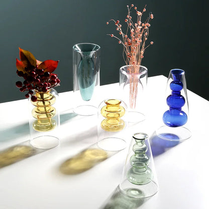 Beautiful Handmade Coloured Glass Vase
