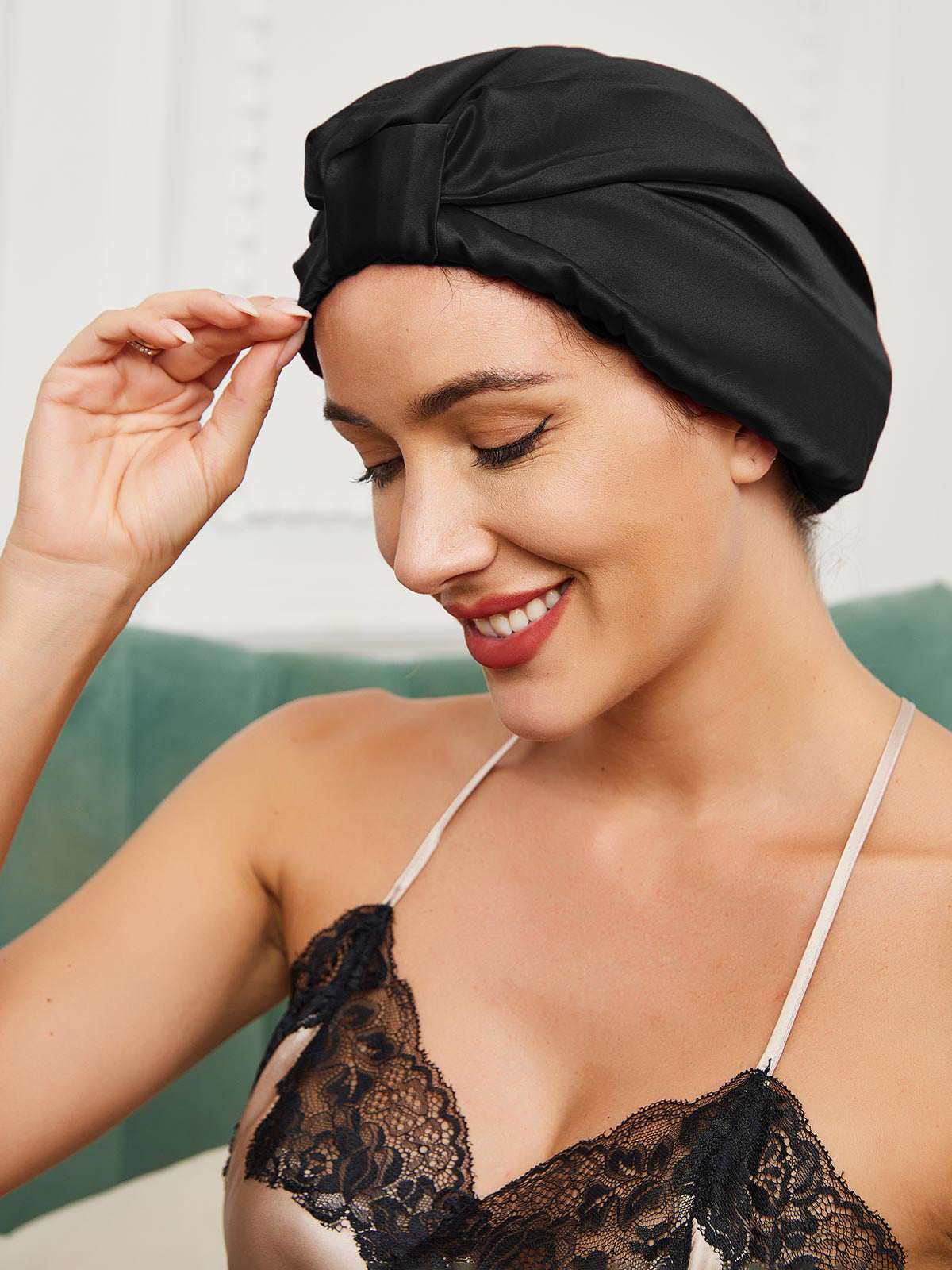 Soft Satin Sleep Hair Cap