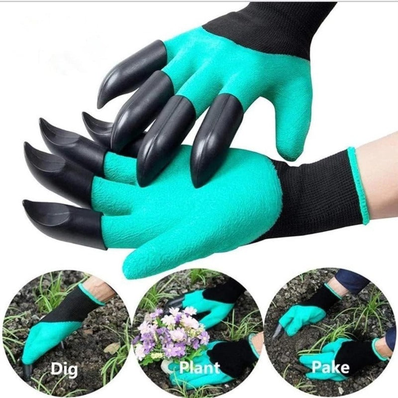 Gardening Gloves with Built-in Claw Tools
