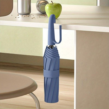 Compact Folding Umbrella with Secure Grip Handle