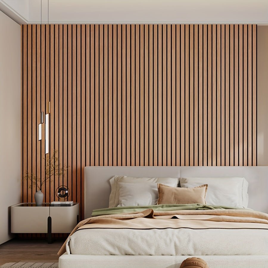 Textured Wooden Wall Stickers with Natural Wood Grain