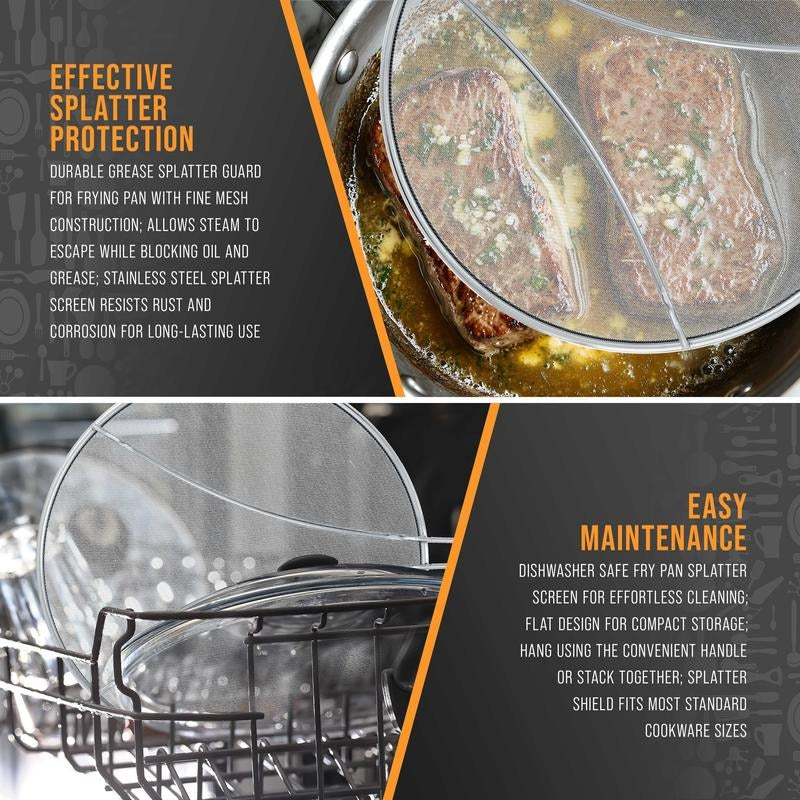 Metal Mesh Cooking Pan Guard