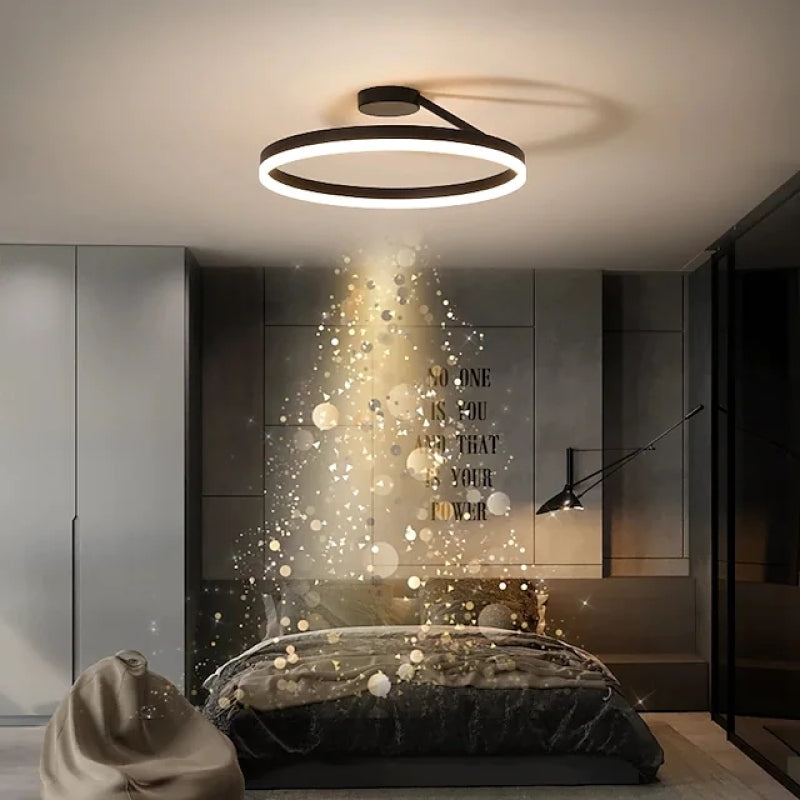 Elegant Gold LED Ceiling Lamp - Fesara