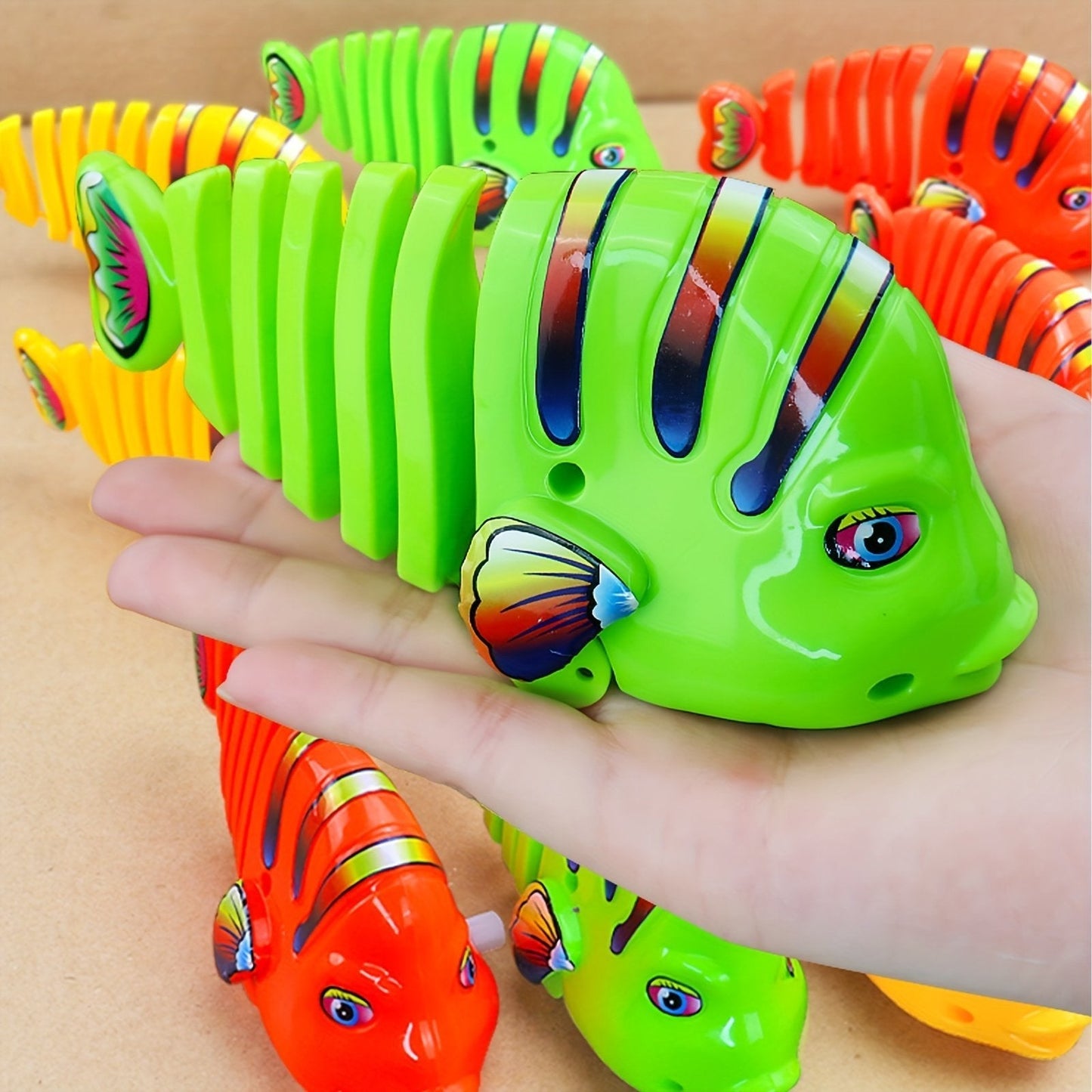 Colorful Winding Fish Shape Toy