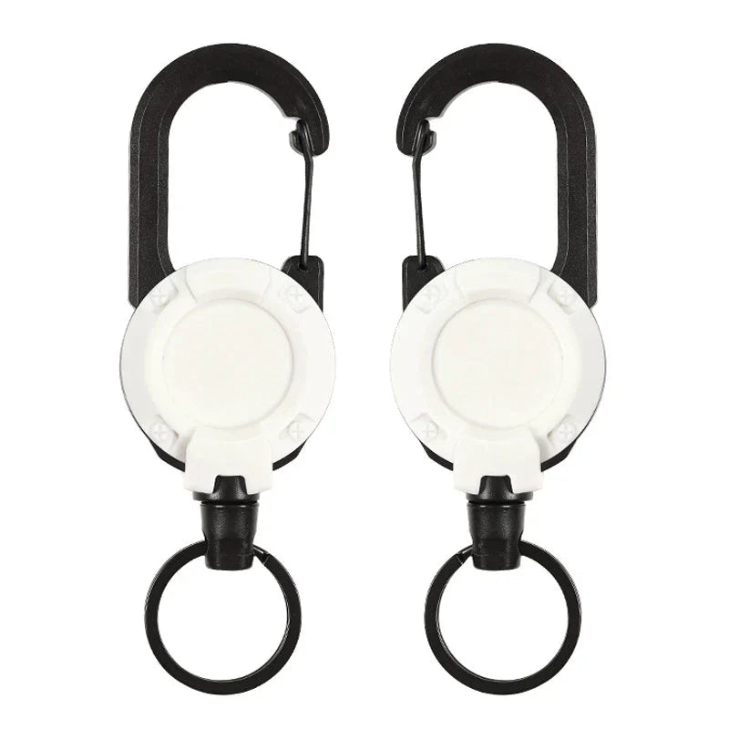 Retractable Outdoor Keychain with Steel Cable