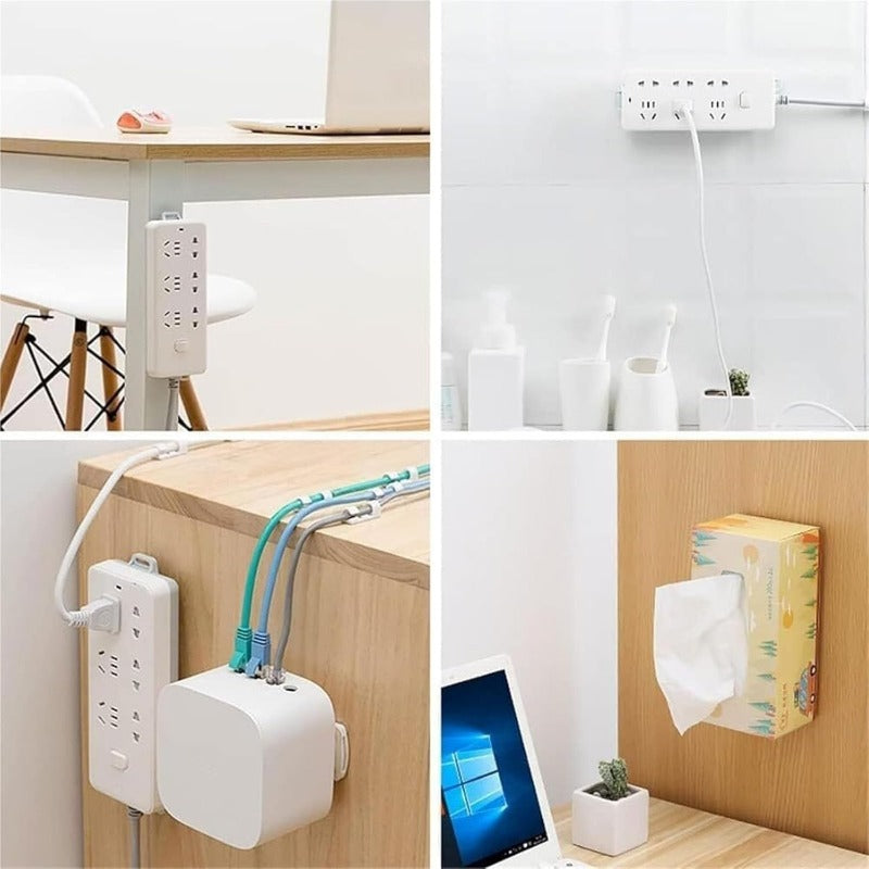 Easy Install Power Strip Holder with Slide Track