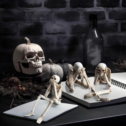 Spooky Resin Skull Decor Figurines