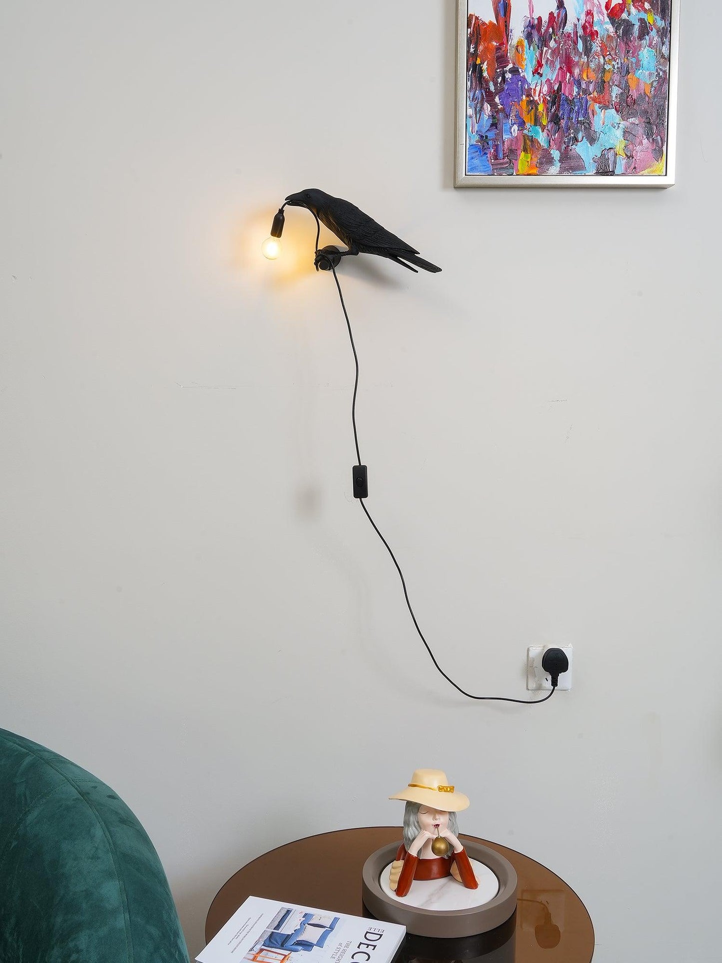 Nature Inspired Bird Shaped Wall Lamp