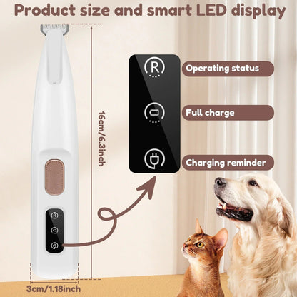 Quiet Pet Nail Trimmer for Easy Grooming